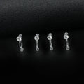 Wholesale Simple Korean Resin Earrings Accessories Plastic Zircon Ear Needle Mold Resin Earring Molds
