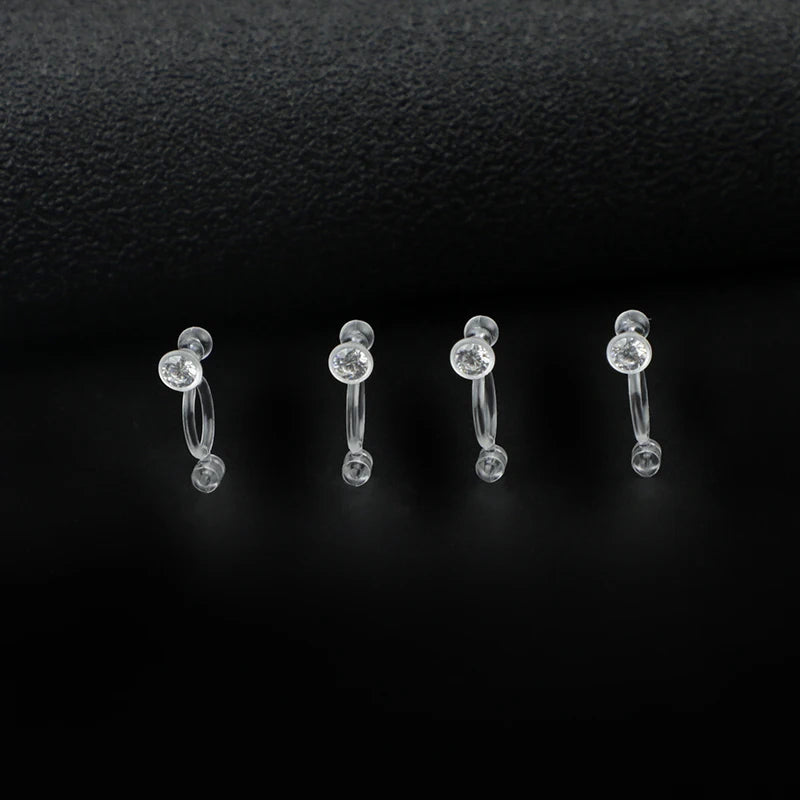 Wholesale Simple Korean Resin Earrings Accessories Plastic Zircon Ear Needle Mold Resin Earring Molds