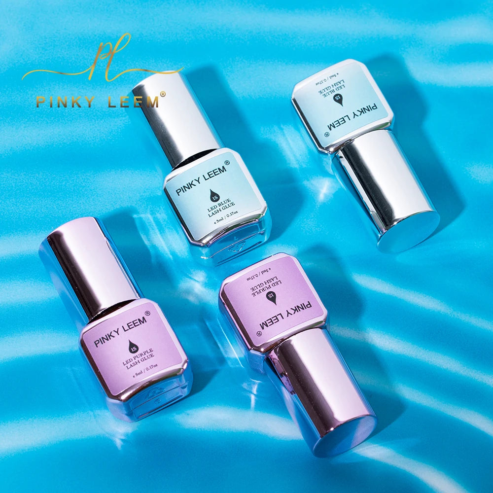Pinky leem Packaging Glue Eyelash Extensions logo Hyper Bond Eyelash Extensions Glue No Shake Uv Eyelash Glue Manufacturer