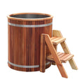 ICEGALAX Factory Wooden Cold Plunge Recovery Barrel Smart Ice Water Therapy with Steel Liner Ice Bath Tub Cooling System