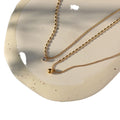 HOVANCI New Arrival Double Layer Mini Bead Chain Ball Pendant Necklace for Women Stainless Steel with Zircon for Weddings