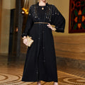 EID Abaya Dubai Turkey Solid Color Simple Modest Kaftan Islamic Clothing Open Abaya Cardigan Muslim Dresses for Women