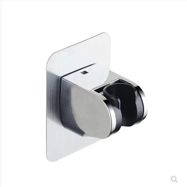 Strong Adhesive Shower Head Holder Bracket ABS Adjustable Wall Mounted Holder for Shower Head Hands-Free Bathroom Organization