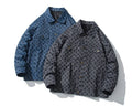 Yali Custom logo Oversized Men Casual Formal Button Jacket Embroidered Denim Jacket