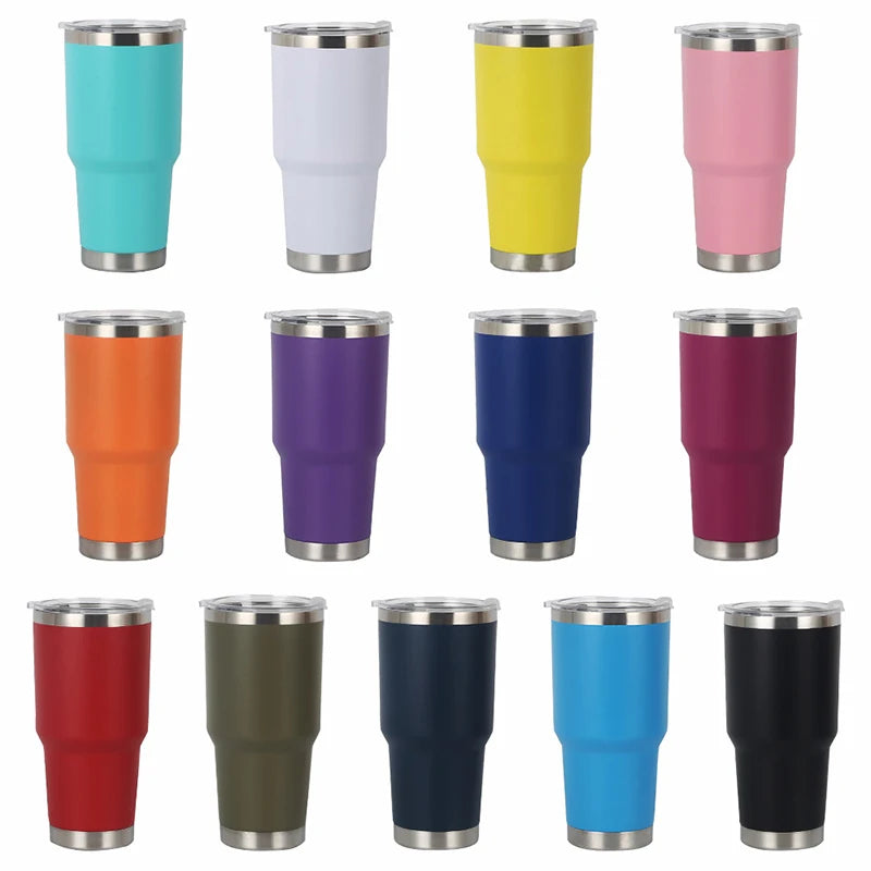20oz&30oz Custom logo Coffee Tumbler Double Wall Vacuum Insulated Travel Cups 304 Stainless Steel Tumbler
