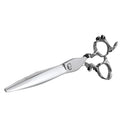 HUASIS DL06-80Z New 8inch Right-Handed Barber Scissors with Medium Handle Stainless Steel 6CR13 Hairdressing Shear