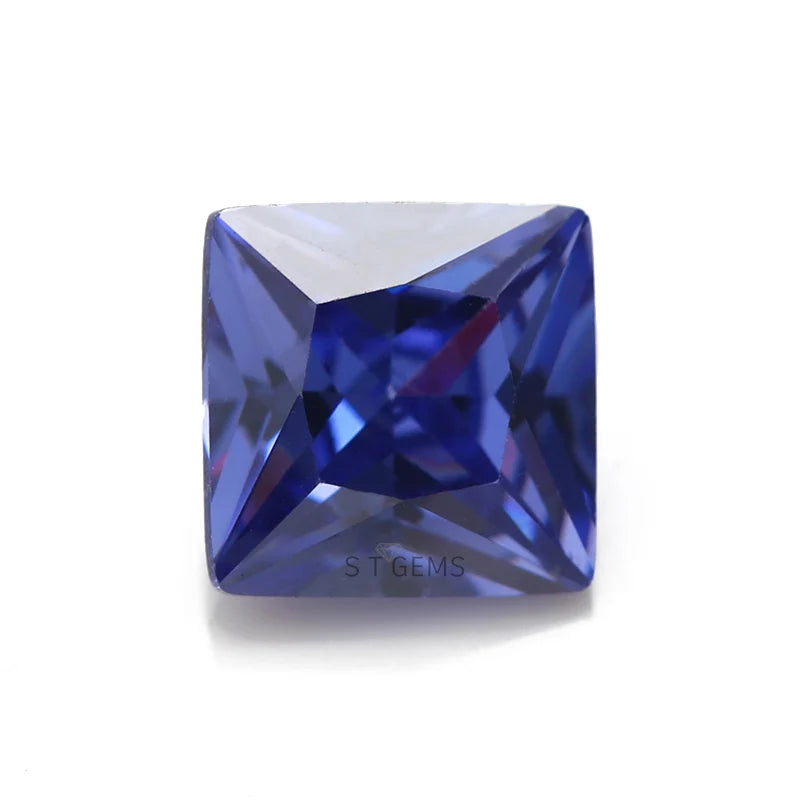 Mystic Tanzan Cubic Zirconia Princess Cut CZ Stones for Jewelry Customize MegaBDM