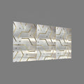 Custom 3 Panels Canvas Prints Framed Decorative Home Wall Art Gold Abstract Metal Painting