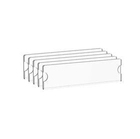 Rectangle Acrylic Wall Name Plate Holder 5 Pack Clear Sign Holder Frame Adhesive Tapes Door Plates Home Office Classroom