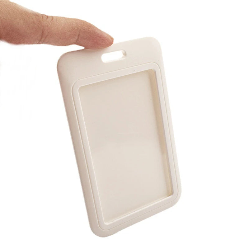 Custom ABS Plastic ID Card Holder Polyester Lanyard with Card Holder Large Capacity
