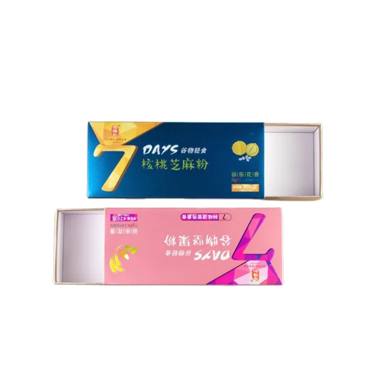Custom logo Printing Matt Lamination Cute Spices and Condiments Small Food White Cardboard Paper Drawer Packaging Box