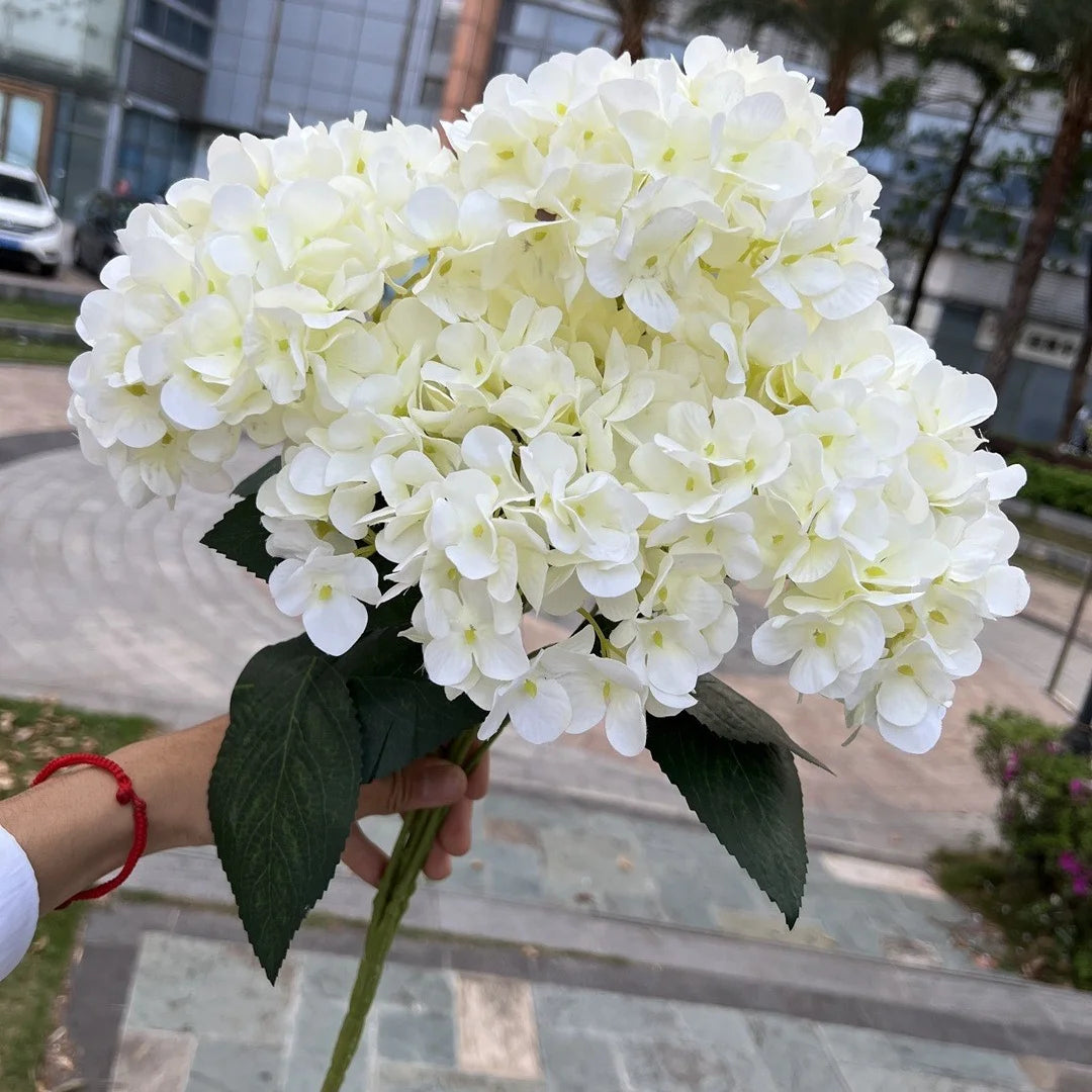 Wedding Floral Arrangement 5 Heads Artificial Silk Hydrangea Flowers Special Small Petals Multi Colors Bulk Hydrangea