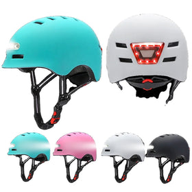 Led Light Safety Helmets Scooter Parts for Electric Bike Motorcycle Universal Helmets Ebike Parts Electric Scooter Accessories