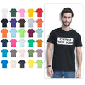 OEM ODM Mens 100% Cotton Blank Plain T Shirt Custom Logo Puff Print Unisex Short Sleeve Tee Tshirt for Men Women