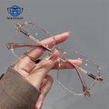 Teenyoun 2024 Ultralight Large Frame Square Flat Lens Optical Wholesale Tr90 Blue Blocking Computer Eyeglasses Frame