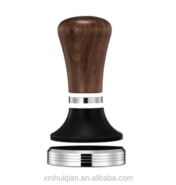Classic Espresso Tamper 51mm 54mm 58 mm with Brown and Black Wood Handle for Portafilter Machines