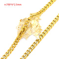 2026 Latest Design Hip Hop Style 316L Fashion Jewelry Cuban Chain Stainless Steel Necklace Muscle Men