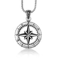 Men's Unique Stainless Steel Round Viking Pendant Fashionable Custom Size Color Compass Necklace Fine Pendants & Charms Jewelry