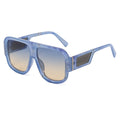 Superhot Eyewear 39332 Fashion 2023 Large Shield Flat Top Oversized Shades Sunglasses