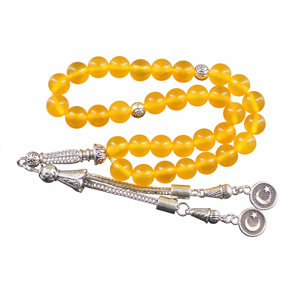 Factory Price Saudi Arabia Muslim Prayer 33pcs Beads Crystal Rosary Islamic Tasbih Accessories Fashion Jewelry Bracelets on Sale