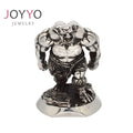 2024 Personalized Design Custom Best Selling Exquisite Realistic Stainless Steel Silver Plated Vintage Ferocious Orcs Statue