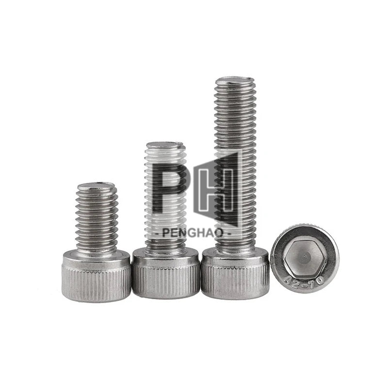 UNC 0#-80 2#-56 4#-40 6#-32 8#-32 10#-24 304 Stainless Steel Cup Head Hexagon Socket Bolt US Standard Head Hex Socket Screw