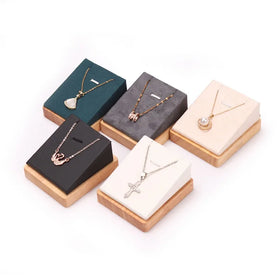 Popular 1 Slot Wood Jewelry Pendant Necklace Display Stand Holder