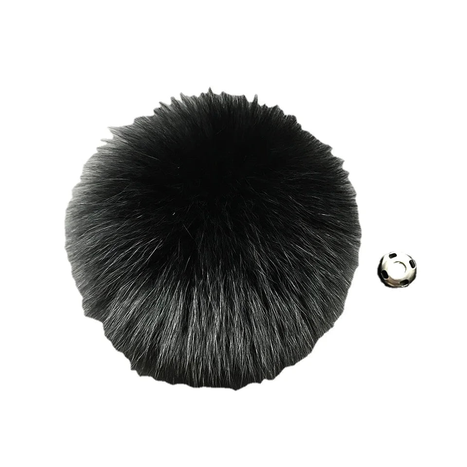 MWFur Jewelry Accessories for Shoes Bags Fur Pompoms Balls Fashion Fox Hair Pompom Pompom Fur Balls for Hats