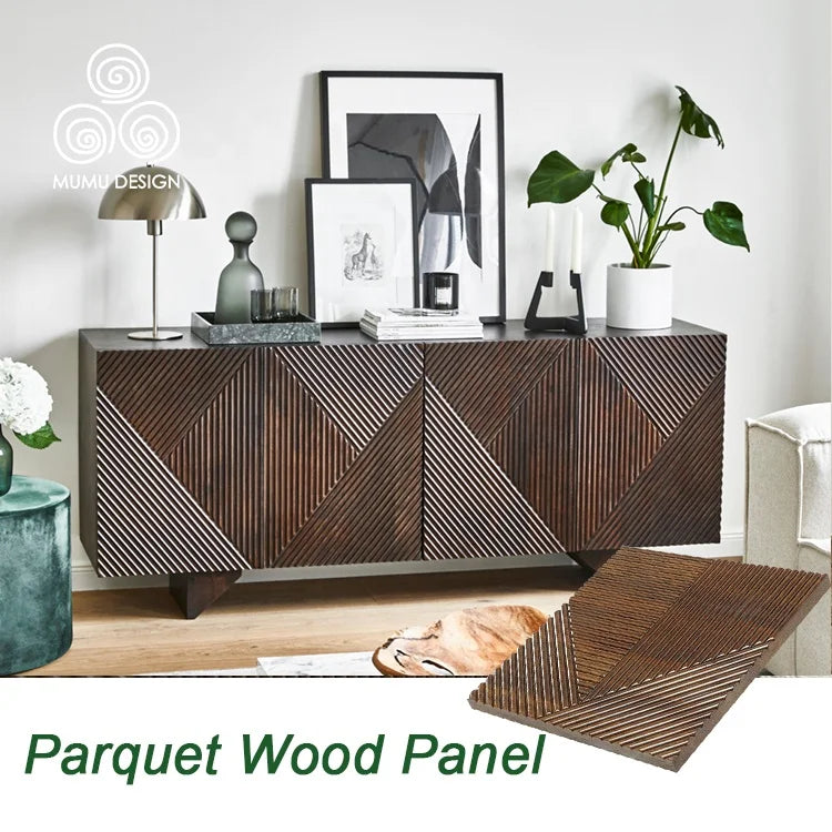MUMU Fluted 3D Grooved Modern  Interior Decorative Geometric Wall Cladding Panels