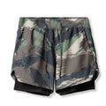 2025 New High Quality 5" Summer Muscle Camo Pants Waterproof Casual Style Double Layer Men's Sports Running Training Shorts
