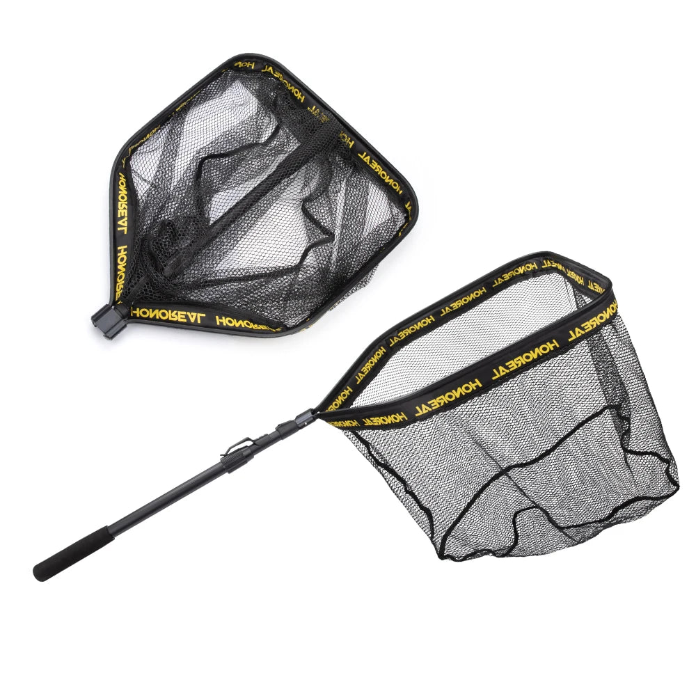 Floating Fishing Net 145cm Tangle-Free & Non-Snag Folding Floating Fishing Landing Net