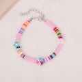 SC New Design Trendy Elastic Bracelets Star Flower Elastic Bracelet String Adjustable Polymer Clay Bracelet for Women Jewelry
