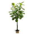 Factory Wholesale Fake Green Plants Big UV Resistant Artificial Ficus Fiddle Leaf Fig Tree for Indoor and Outdoor Decoration