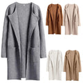 YP6600 Latest Design Winter and Autumn Long Coat for Women Casual Turndown Collar Woolen Cardigan Women Coats for Ladies