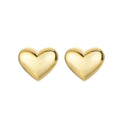 Rainbowking S925 Silver love Earrings Metal Peach Heart Earrings Light Luxury Personality Niche Heart Shaped Glossy Earrings