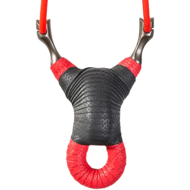 Powerful Outdoor Hunting Traditional Cold Bending Single Card Slingshot 304 Stainless Steel Flat Skin for Outdoor Adventures