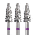 Wholesale Price  3/32" Purple Gold Silver Tungsten Bit Nail Electric File Nail Drill Bits Carbide Milling Cutter
