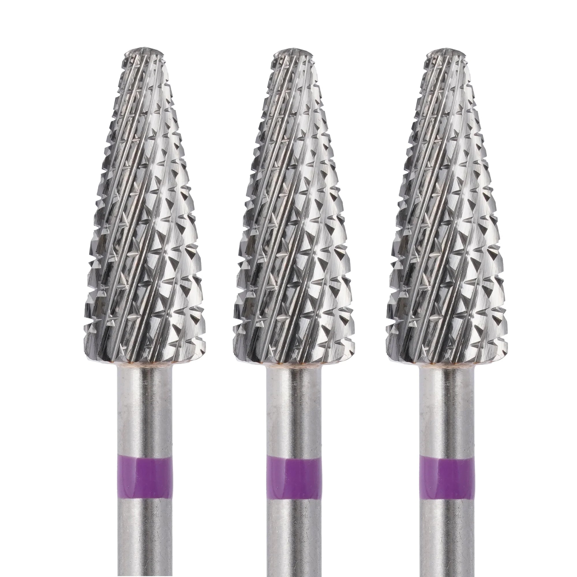 Wholesale Price  3/32" Purple Gold Silver Tungsten Bit Nail Electric File Nail Drill Bits Carbide Milling Cutter
