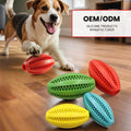 Dog Toy Interactive Durable Soft Rubber Ball Puppy Cat Chew Toys Dog Food Treat Feeder Tooth Cleaning Ball IQ Training Ball