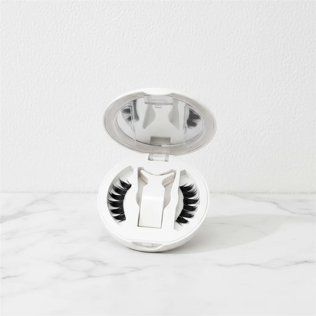 2026 NEW Soft Thin Winged cat Eye Magnetic Eyelashes 25mm Super Fine Band Magnets and Travel Lash Storage Box MegaBDM