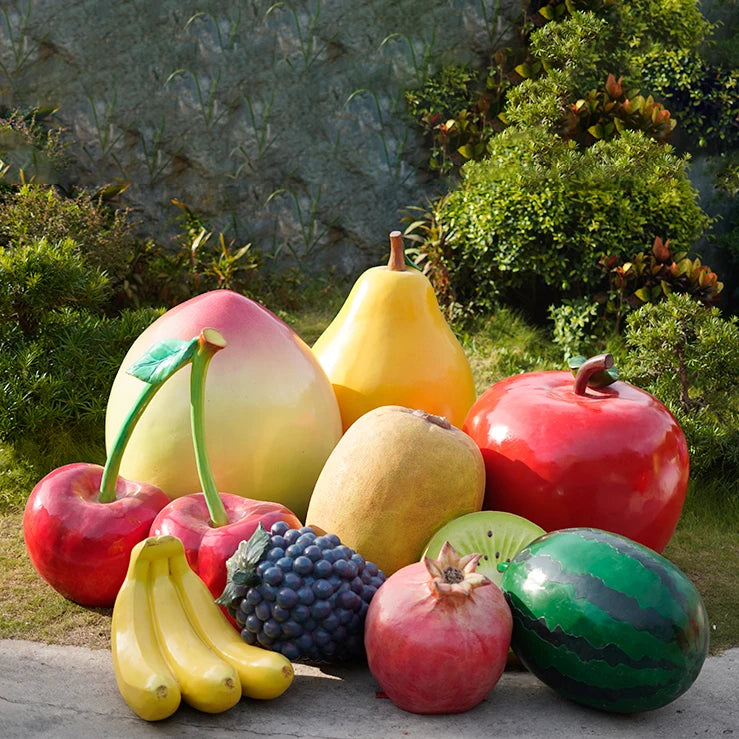 All Kind of Giant Fiberglass Fruits Banana Vegetables Figure Statue Sculpture Can Be Customized