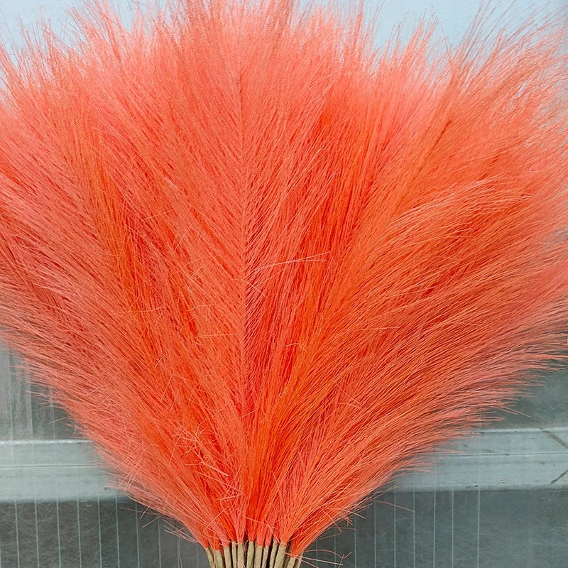 MJ European American Modern for Amazon Ins Decorative Pampas Grass Dog Tail Single-Pronged Simulated Reed Handmade Silk 55cm