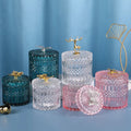 Colorful Top Sale Round Kitchen Home Jewelry Snack Sugar With Lid Food Candy Container Glass Jar