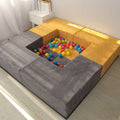 NEWLY Ball Pool Design Foam Kids Sofa CertiPUR-US Modular Living Room Play Sofa Soft Folding Children Play Couch