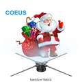 COEUS 4 Blades 3D Holographic LED Advertising Fan 65CM 768 LED Projector Display Machine for Outdoor Education OEM Supplier
