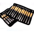 12Pcs Carving Chisel Set and Woodworking Wooden Handle Carving Chisel