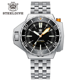 SD1988 New in STEELDIVE Brand Stock Supply 48mm One-piece Case 1200M Waterproof NH35 Automatic Bi-Direction Bezel Dive Watch