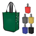 Custom Reusable Super Strong Heavy Duty Grocery Non-Woven Convention Tote Bags Shopping Tote Bags with Stand-up Round Bottom