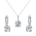 Custom Fine Jewelry Sets 925 Sterling Silver Necklace and Earrings for Women