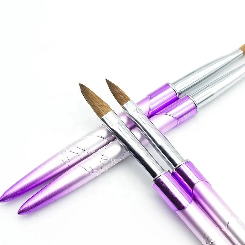 Yihuale New 2020 Acrylic Brush Pure Kolinsky Nail Brush Acrylic Kolinsky Acrylic Brushes 14